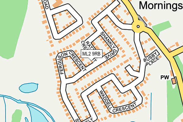 ML2 9RB map - OS OpenMap – Local (Ordnance Survey)