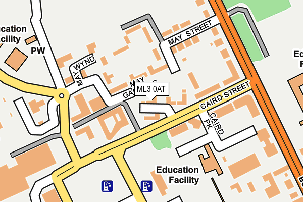 ML3 0AT map - OS OpenMap – Local (Ordnance Survey)