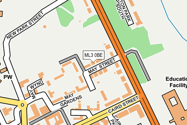 ML3 0BE map - OS OpenMap – Local (Ordnance Survey)