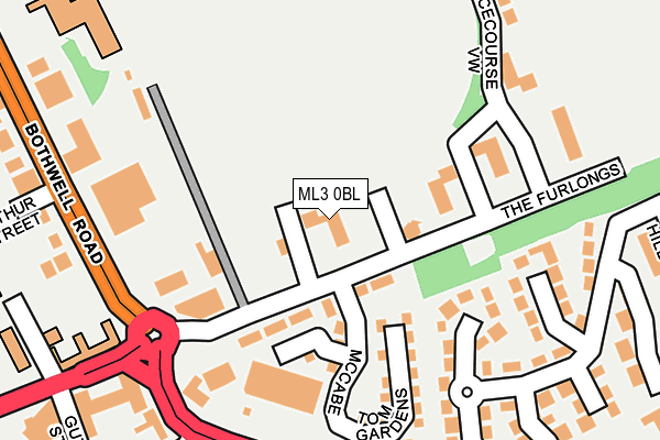 ML3 0BL map - OS OpenMap – Local (Ordnance Survey)