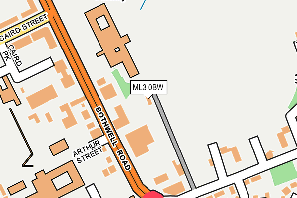 ML3 0BW map - OS OpenMap – Local (Ordnance Survey)