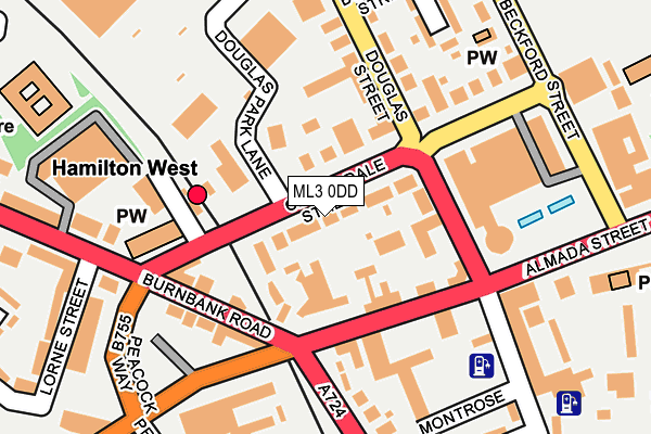 ML3 0DD map - OS OpenMap – Local (Ordnance Survey)