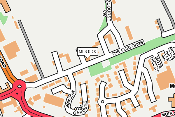 ML3 0DX map - OS OpenMap – Local (Ordnance Survey)