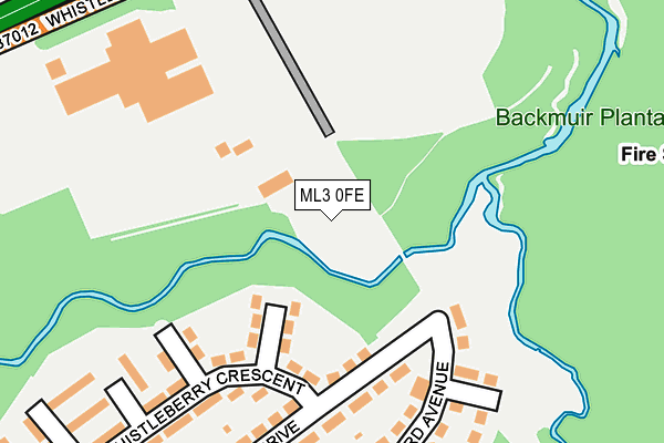 ML3 0FE map - OS OpenMap – Local (Ordnance Survey)