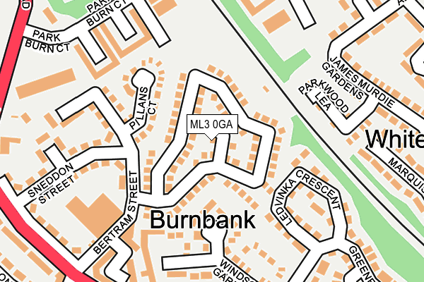 ML3 0GA map - OS OpenMap – Local (Ordnance Survey)