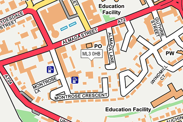 ML3 0HB map - OS OpenMap – Local (Ordnance Survey)