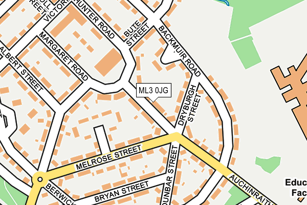 ML3 0JG map - OS OpenMap – Local (Ordnance Survey)