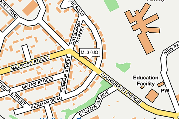 ML3 0JQ map - OS OpenMap – Local (Ordnance Survey)