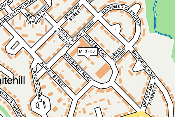 ML3 0LZ map - OS OpenMap – Local (Ordnance Survey)