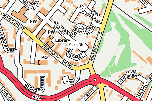 ML3 0NE map - OS OpenMap – Local (Ordnance Survey)