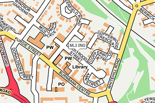 ML3 0NG map - OS OpenMap – Local (Ordnance Survey)