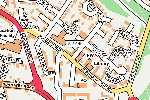 ML3 0NH map - OS OpenMap – Local (Ordnance Survey)