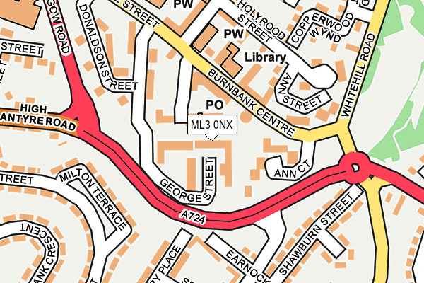 ML3 0NX map - OS OpenMap – Local (Ordnance Survey)