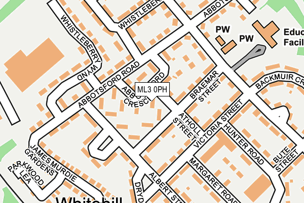 ML3 0PH map - OS OpenMap – Local (Ordnance Survey)