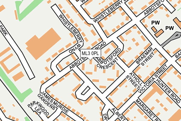 ML3 0PL map - OS OpenMap – Local (Ordnance Survey)