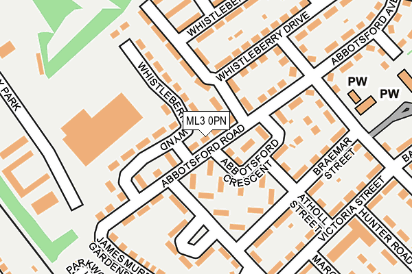 ML3 0PN map - OS OpenMap – Local (Ordnance Survey)