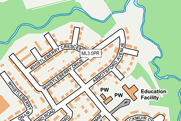 ML3 0PR map - OS OpenMap – Local (Ordnance Survey)