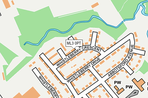 ML3 0PT map - OS OpenMap – Local (Ordnance Survey)