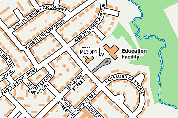 ML3 0PX map - OS OpenMap – Local (Ordnance Survey)