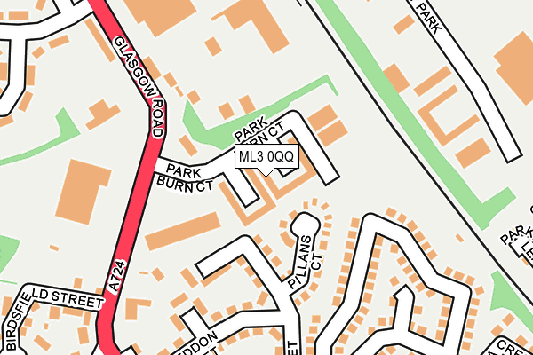 ML3 0QQ map - OS OpenMap – Local (Ordnance Survey)