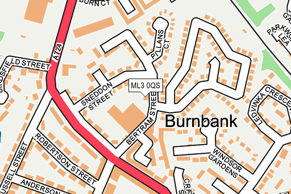 ML3 0QS map - OS OpenMap – Local (Ordnance Survey)