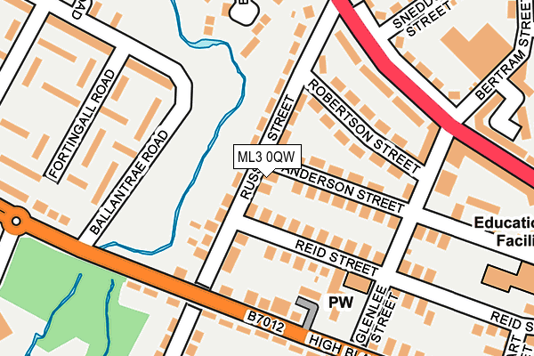 ML3 0QW map - OS OpenMap – Local (Ordnance Survey)