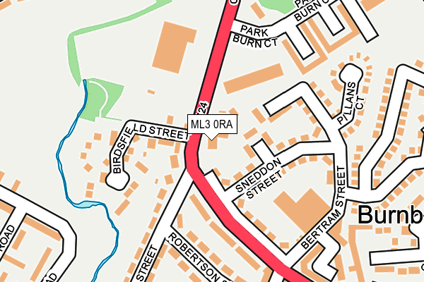 ML3 0RA map - OS OpenMap – Local (Ordnance Survey)