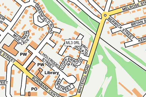 ML3 0RL map - OS OpenMap – Local (Ordnance Survey)