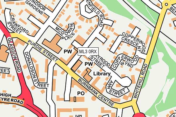 ML3 0RX map - OS OpenMap – Local (Ordnance Survey)
