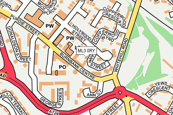 ML3 0RY map - OS OpenMap – Local (Ordnance Survey)
