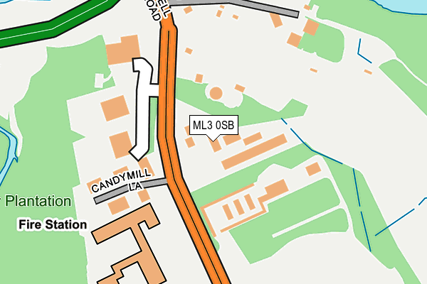 ML3 0SB map - OS OpenMap – Local (Ordnance Survey)