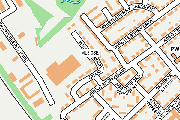 ML3 0SE map - OS OpenMap – Local (Ordnance Survey)