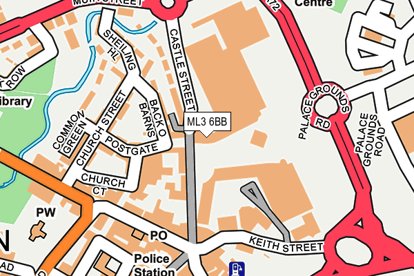 ML3 6BB map - OS OpenMap – Local (Ordnance Survey)