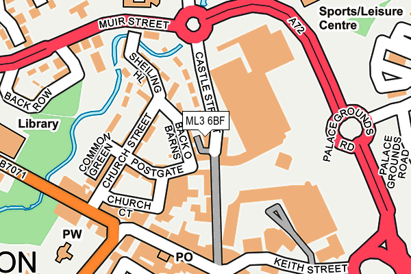 ML3 6BF map - OS OpenMap – Local (Ordnance Survey)