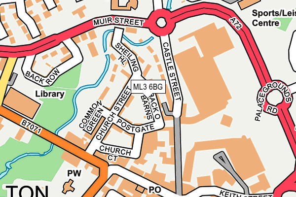 ML3 6BG map - OS OpenMap – Local (Ordnance Survey)