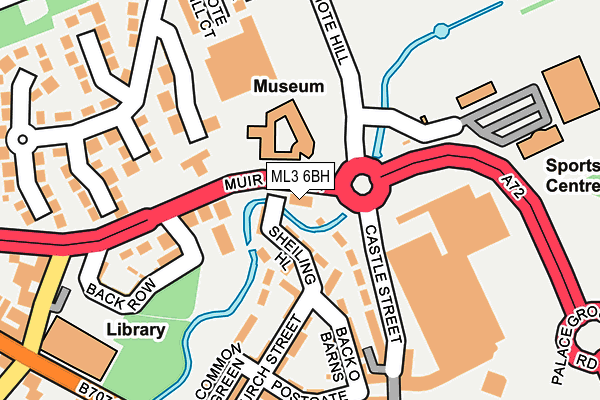 ML3 6BH map - OS OpenMap – Local (Ordnance Survey)