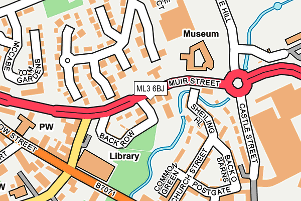 ML3 6BJ map - OS OpenMap – Local (Ordnance Survey)