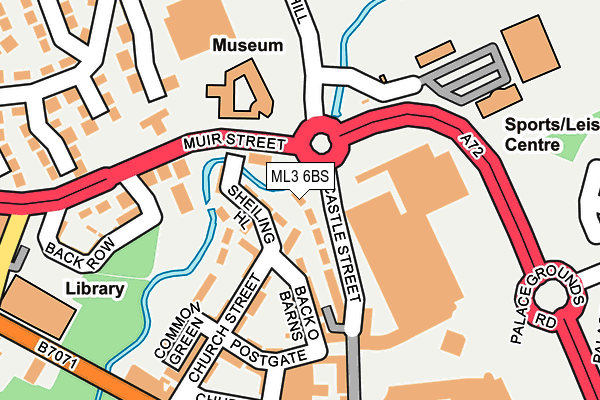 ML3 6BS map - OS OpenMap – Local (Ordnance Survey)