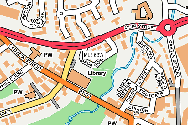 ML3 6BW map - OS OpenMap – Local (Ordnance Survey)