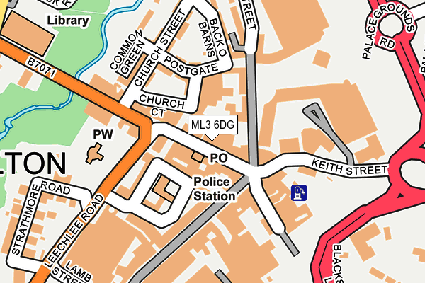 ML3 6DG map - OS OpenMap – Local (Ordnance Survey)