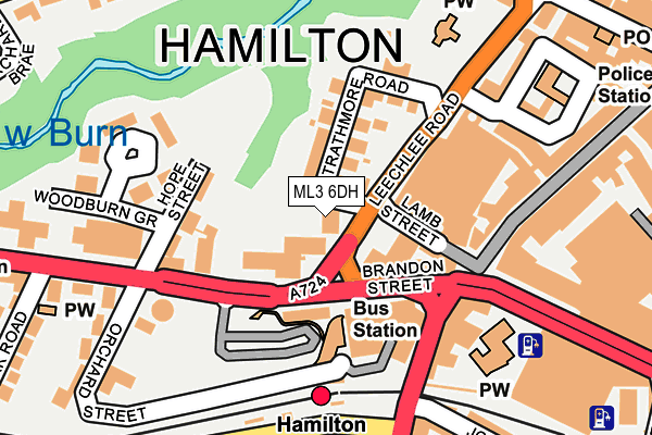 ML3 6DH map - OS OpenMap – Local (Ordnance Survey)