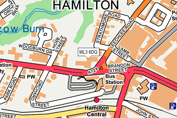 ML3 6DQ map - OS OpenMap – Local (Ordnance Survey)