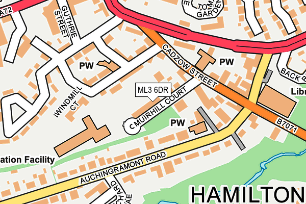 ML3 6DR map - OS OpenMap – Local (Ordnance Survey)