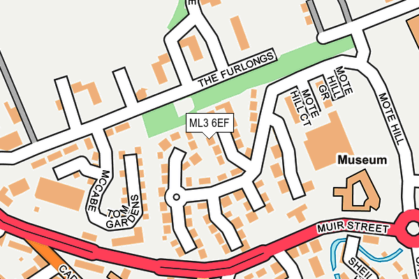 ML3 6EF map - OS OpenMap – Local (Ordnance Survey)