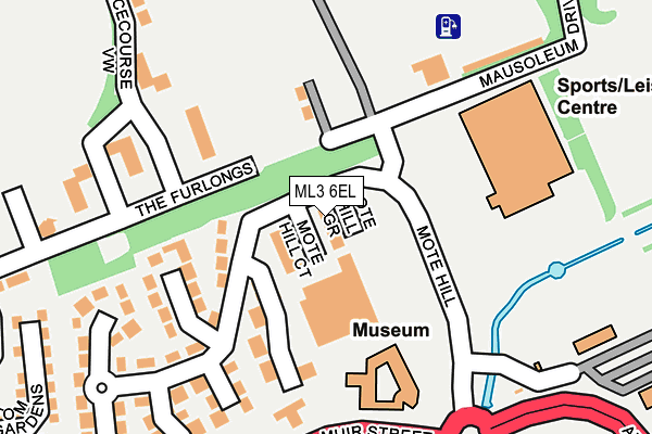 ML3 6EL map - OS OpenMap – Local (Ordnance Survey)