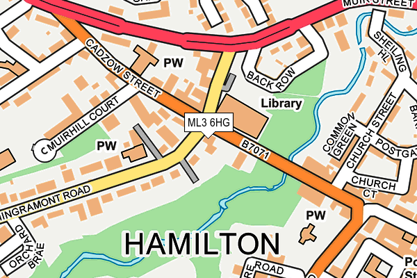 ML3 6HG map - OS OpenMap – Local (Ordnance Survey)