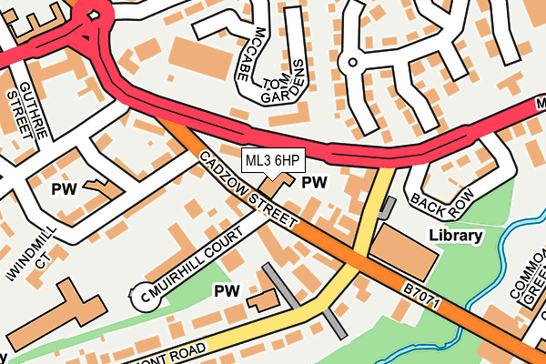 ML3 6HP map - OS OpenMap – Local (Ordnance Survey)