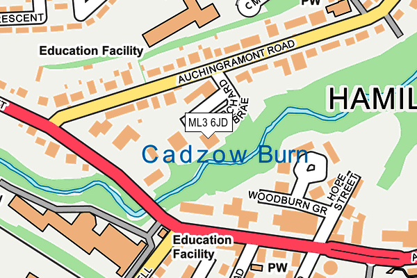 ML3 6JD map - OS OpenMap – Local (Ordnance Survey)