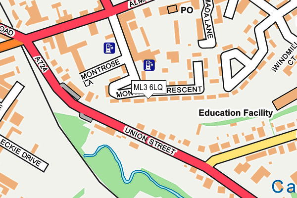 ML3 6LQ map - OS OpenMap – Local (Ordnance Survey)
