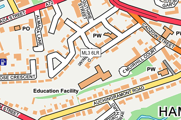 ML3 6LR map - OS OpenMap – Local (Ordnance Survey)